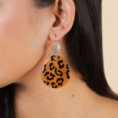 NATURE bijoux Boucles d’oreilles Dormeuses Jaguar.