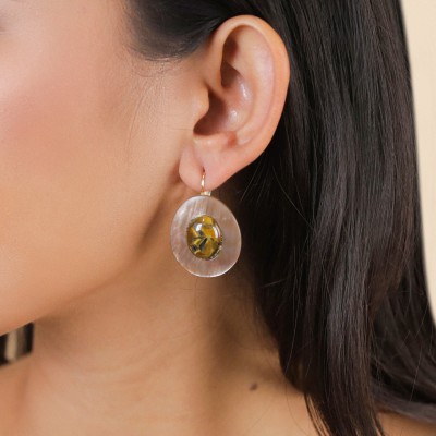 NATURE bijoux Boucles d’oreilles Dormeuses Jaguar. NATURE bijoux Boucles d’oreilles Dormeuses Jaguar.