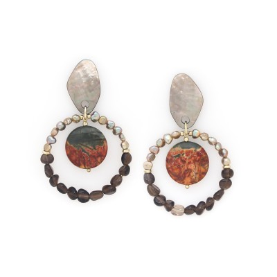 NATURE bijoux Boucles d'oreilles Poussoirs L’Ile Rousse. NATURE bijoux Boucles d'oreilles Poussoirs L’Ile Rousse.