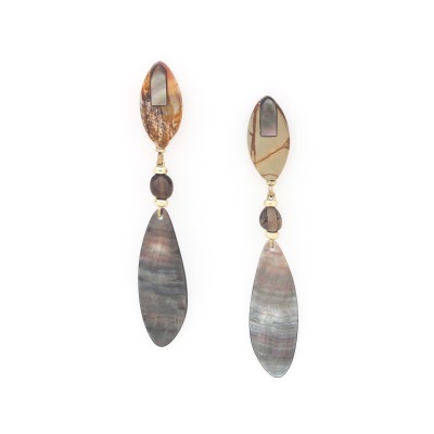 NATURE bijoux Boucles d'oreilles Poussoirs L’Ile Rousse. NATURE bijoux Boucles d'oreilles Poussoirs L’Ile Rousse.