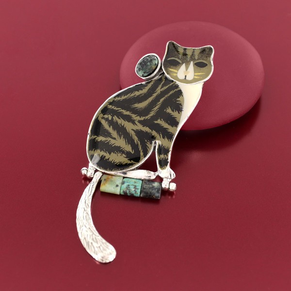 TARATATA bijoux Broche Tabby.