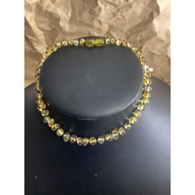 Collier ambre jaune enfant Collier ambre jaune enfant