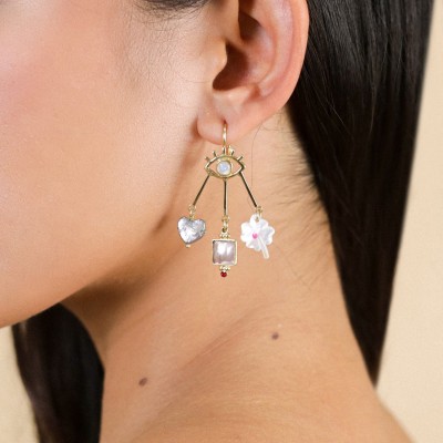 FRANCK HERVAL Boucles d’oreilles Dormeuses Angélique. FRANCK HERVAL Boucles d’oreilles Dormeuses Angélique.