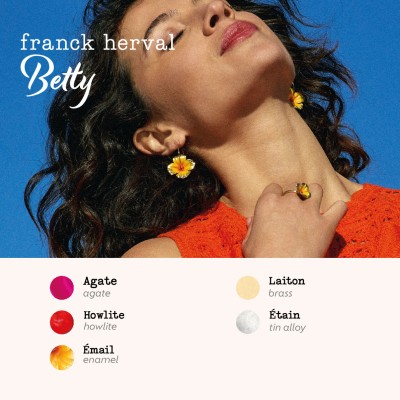 FRANCK HERVAL Boucles d’oreilles Dormeuses Betty.