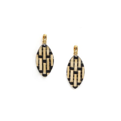 NATURE bijoux Boucles d’oreilles Dormeuses Madame Bogolan. NATURE bijoux Boucles d’oreilles Dormeuses Madame Bogolan.