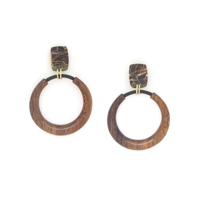 NATURE bijoux Boucles d'oreilles Poussoirs Komodo. NATURE bijoux Boucles d'oreilles Poussoirs Komodo.