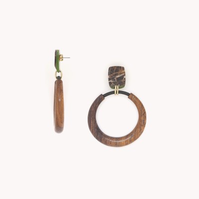 NATURE bijoux Boucles d'oreilles Poussoirs Komodo. NATURE bijoux Boucles d'oreilles Poussoirs Komodo.