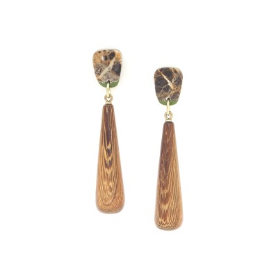 NATURE bijoux Boucles d'oreilles Poussoirs Komodo. NATURE bijoux Boucles d'oreilles Poussoirs Komodo.