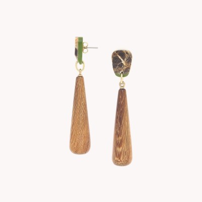 NATURE bijoux Boucles d'oreilles Poussoirs Komodo. NATURE bijoux Boucles d'oreilles Poussoirs Komodo.