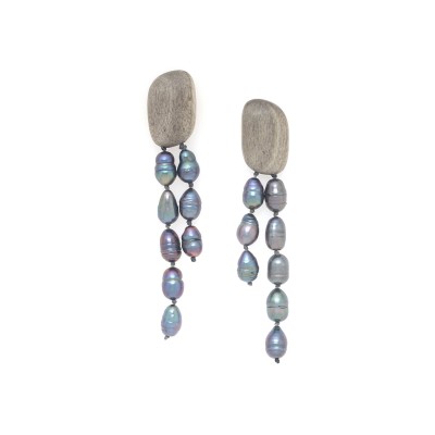 NATURE bijoux Boucles d'oreilles Poussoirs Pebble Beach.