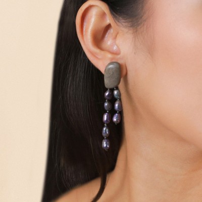 NATURE bijoux Boucles d'oreilles Poussoirs Pebble Beach.