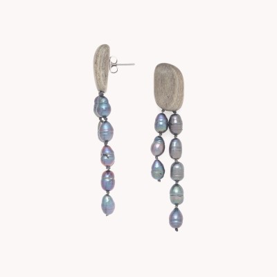 NATURE bijoux Boucles d'oreilles Poussoirs Pebble Beach.