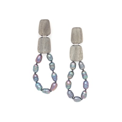 NATURE bijoux Boucles d'oreilles Poussoirs Pebble Beach. NATURE bijoux Boucles d'oreilles Poussoirs Pebble Beach.