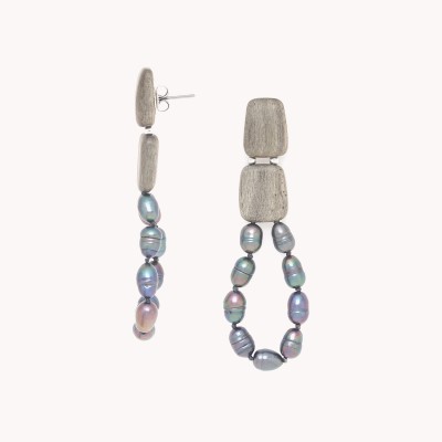 NATURE bijoux Boucles d'oreilles Poussoirs Pebble Beach. NATURE bijoux Boucles d'oreilles Poussoirs Pebble Beach.