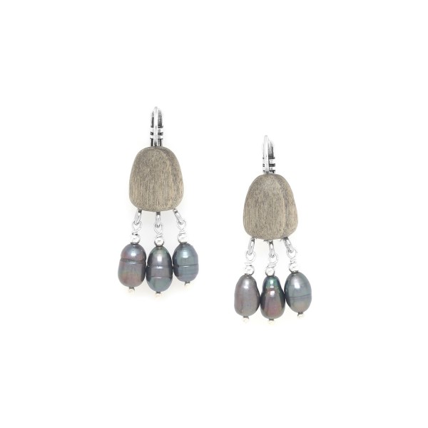 NATURE bijoux Boucles d’oreilles Dormeuses Pebble Beach.