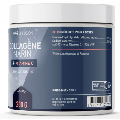 Collagène marin en poudre + Vitamine C