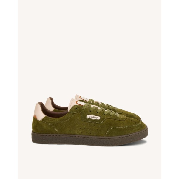 FAGUO - Baskets Lumbo Suede - Kaki