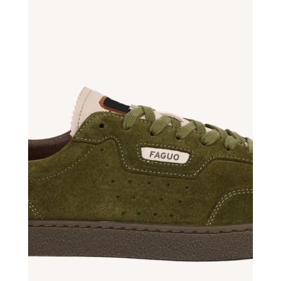 FAGUO - Baskets Lumbo Suede - Kaki
