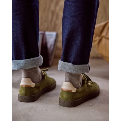 FAGUO - Baskets Lumbo Suede - Kaki