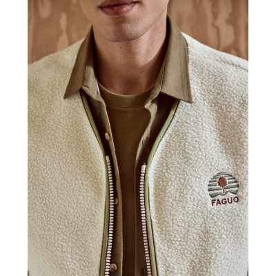 FAGUO - Veste sans manches polaire Teillay - Ecru FAGUO - Veste sans manches polaire Teillay - Ecru