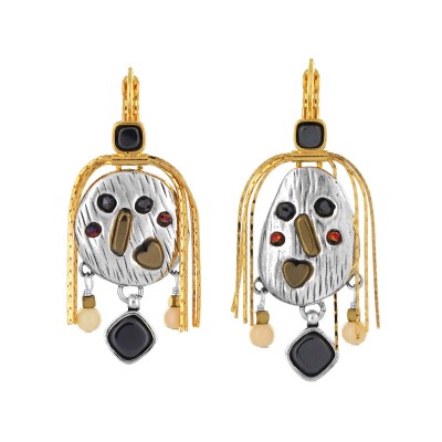 TARATATA bijoux Dormeuses Vanille. TARATATA bijoux Dormeuses Vanille.