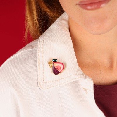 TARATATA bijoux Broche Grenat. TARATATA bijoux Broche Grenat.