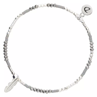 DORIANE Bijoux Bracelet Elastique Plume Merida.