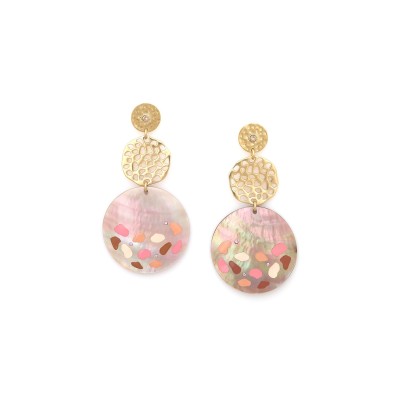 FRANCK HERVAL Boucles d’oreilles Fauve.