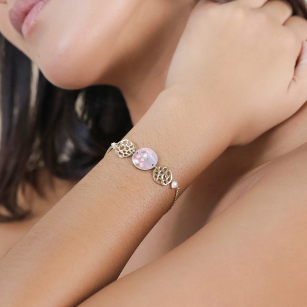 FRANCK HERVAL Bracelet Fauve.