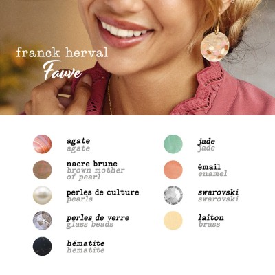 FRANCK HERVAL Bracelet Fauve.