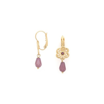 FRANCK HERVAL Dormeuses Dew Mauve. FRANCK HERVAL Dormeuses Dew Mauve.