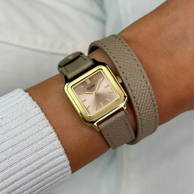 Cluse Montre Femme Gracieuse Petite Double tours.