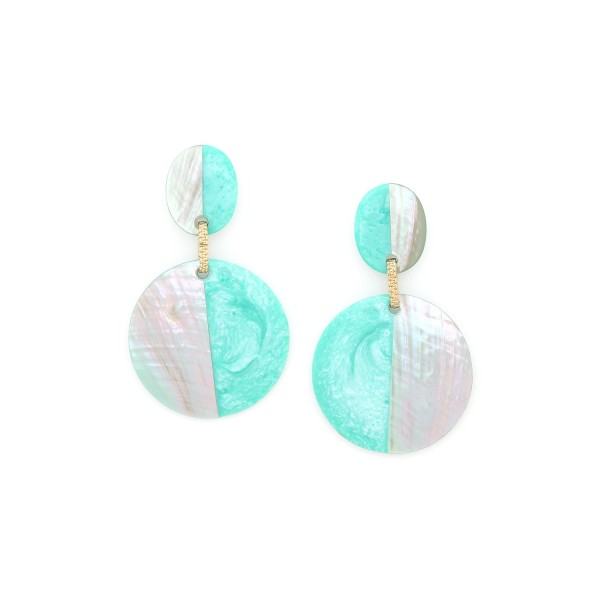 NATURE bijoux Boucles d'oreilles Lagune.