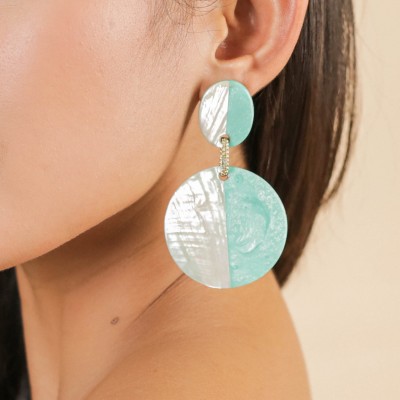 NATURE bijoux Boucles d'oreilles Lagune.