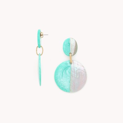 NATURE bijoux Boucles d'oreilles Lagune.