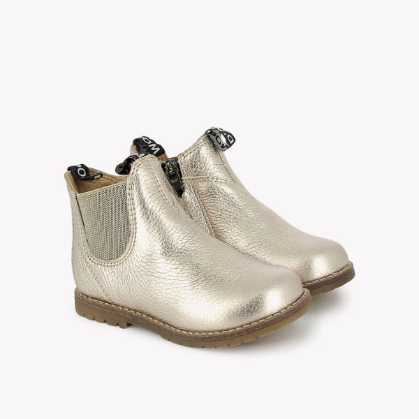 POM D'API - Bottines Bob Jod Zip - Or