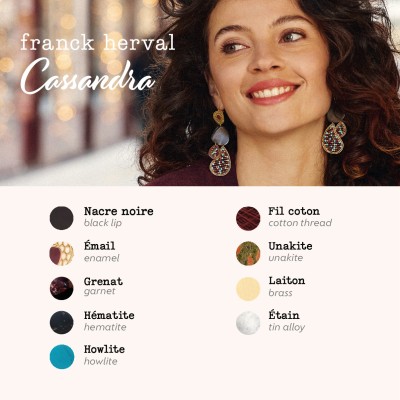 FRANCK HERVAL Boucles d’oreilles Dormeuses Cassandra. FRANCK HERVAL Boucles d’oreilles Dormeuses Cassandra.