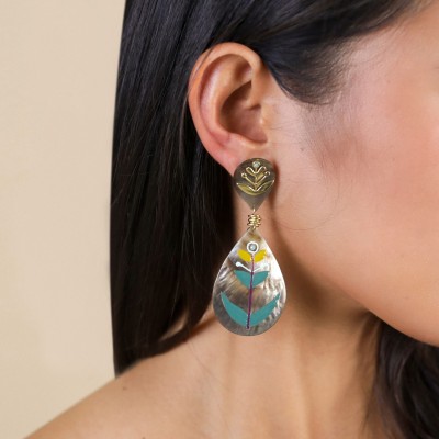 FRANCK HERVAL Boucles d’oreilles Célinda. FRANCK HERVAL Boucles d’oreilles Célinda.