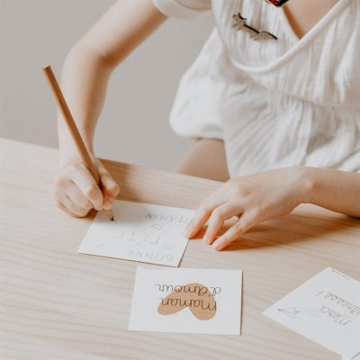 LES PETITES HIRONDELLES - Carte & enveloppe "Maman d'amour"