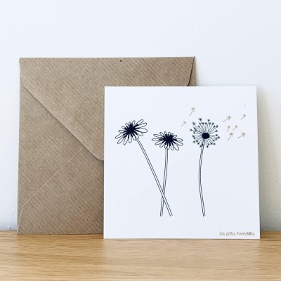 LES PETITES HIRONDELLES - Carte & enveloppe Pissenlits