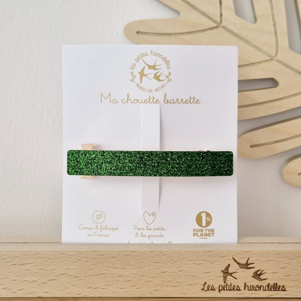 LES PETITES HIRONDELLES - Barrette clip - Vert