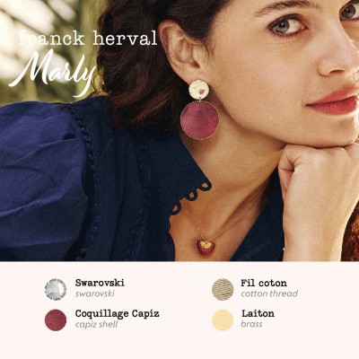 FRANCK HERVAL Boucles d’oreilles Dormeuses Marly.