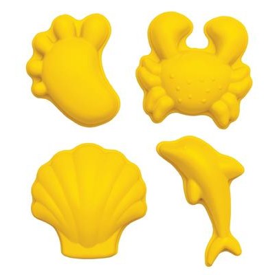 SCRUNCH - Moules pour sable - Jaune SCRUNCH - Moules pour sable - Jaune