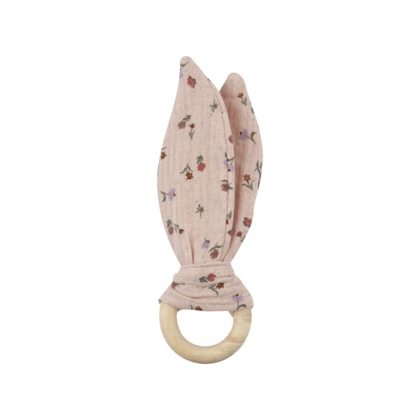 WOOLY ORGANIC - Oreilles en mousseline - Pink flowers