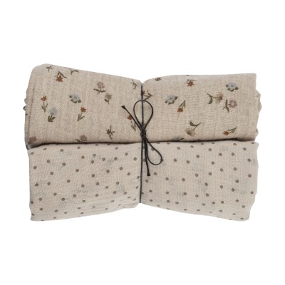 WOOLY ORGANIC - Lot 2 langes en mousseline - Gray