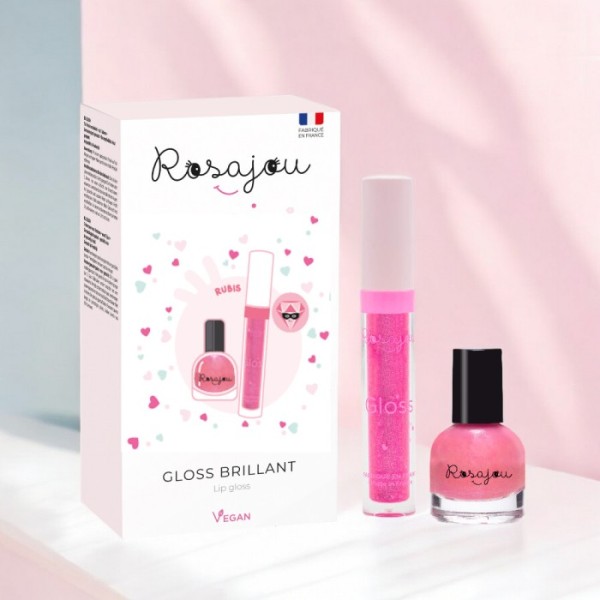 ROSAJOU - Duo gloss & vernis - Rubis