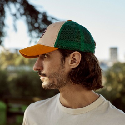 FAGUO - Casquette Trucker Cap - Orange & Vert FAGUO - Casquette Trucker Cap - Orange & Vert