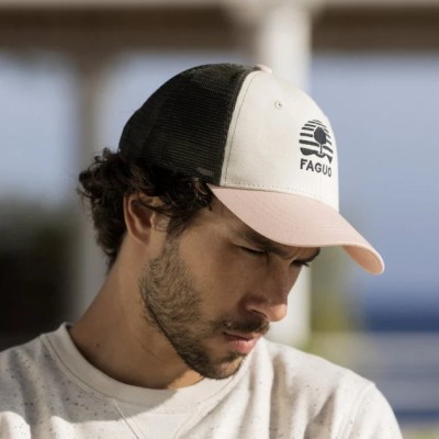 FAGUO - Casquette Trucker Cap - Kaki & Rose