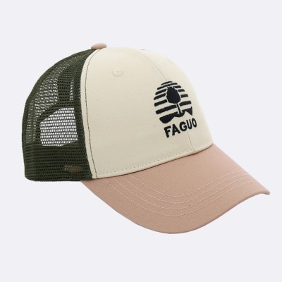 FAGUO - Casquette Trucker Cap - Kaki & Rose