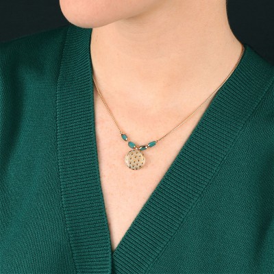 TARATATA bijoux Collier Fuchsia.